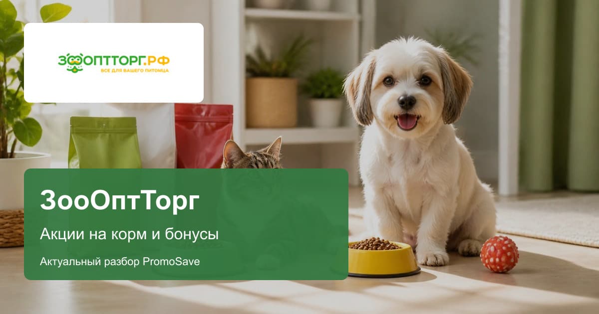 ЗооОптТорг: акции на корм и бонусы