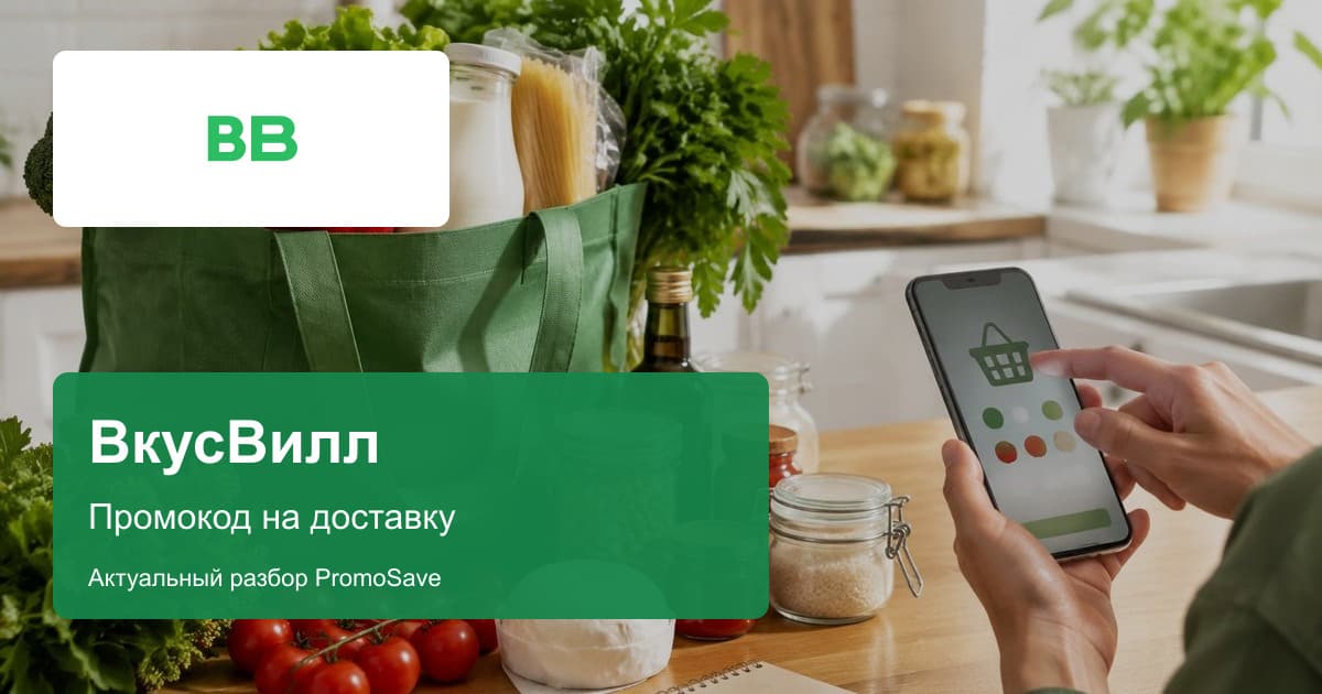 ВкусВилл: промокод на доставку